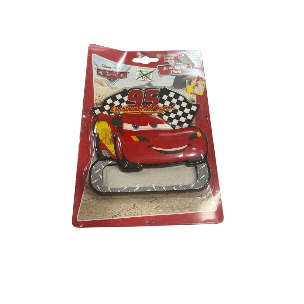 Vintage 2006 Sandylion Disney Pixar Cars Door Name Plate *New Sealed